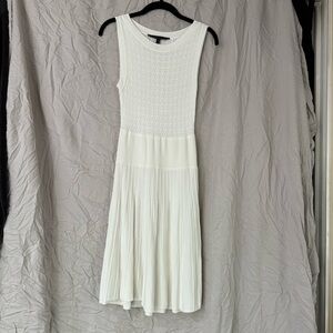 BCBG white knit dress